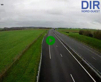 Webcam sur A84 à hauteur de l'échangeur de Poilley avec la N175, au sud d'Avranches