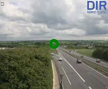 Webcam au début de l'A84 sur le périphérique Ouest de Caen (N814) à hauteur de la sortie 9, Porte de Bretagne