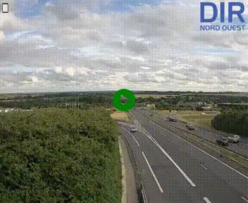 Webcam au début de l'A84 sur le périphérique Ouest de Caen (N814) à hauteur de la sortie 9, Porte de Bretagne