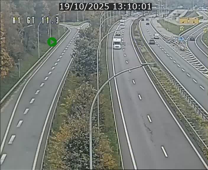 Traffic live webcam Luxembourg Senningerberg - A1 direction Allemagne - BK 11.3