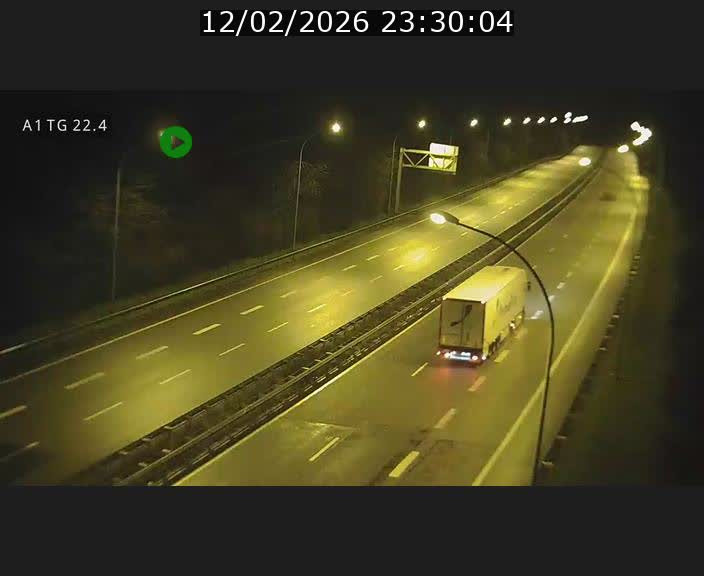 Traffic live webcam Luxembourg Flaxweiler - A1 direction Luxembourg - BK 22.4