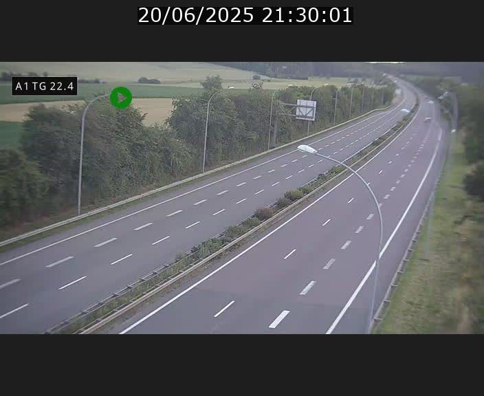 Traffic live webcam Luxembourg Flaxweiler - A1 direction Luxembourg - BK 22.4