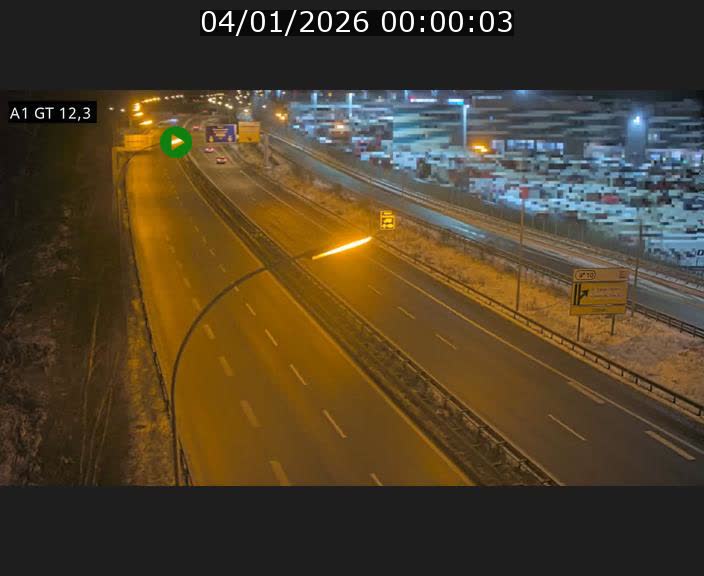 Traffic live webcam Luxembourg Senningerberg - A1 direction Allemagne - BK 12.3