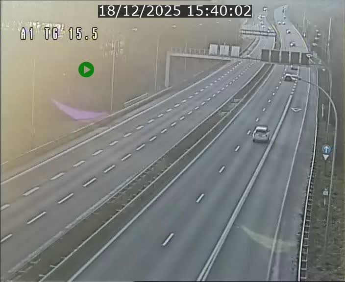 Traffic live webcam Luxembourg Munsbach - A1 direction Luxembourg - BK 15.5
