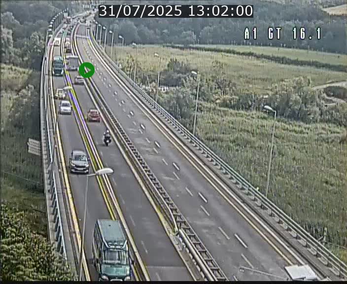 Traffic live webcam Luxembourg Niederanven - A1 direction Allemagne - BK 16.1