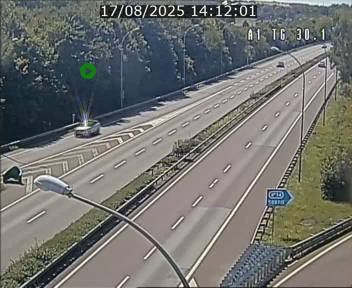 Traffic live webcam Luxembourg Grevenmacher - A1 direction Luxembourg - BK 30.1