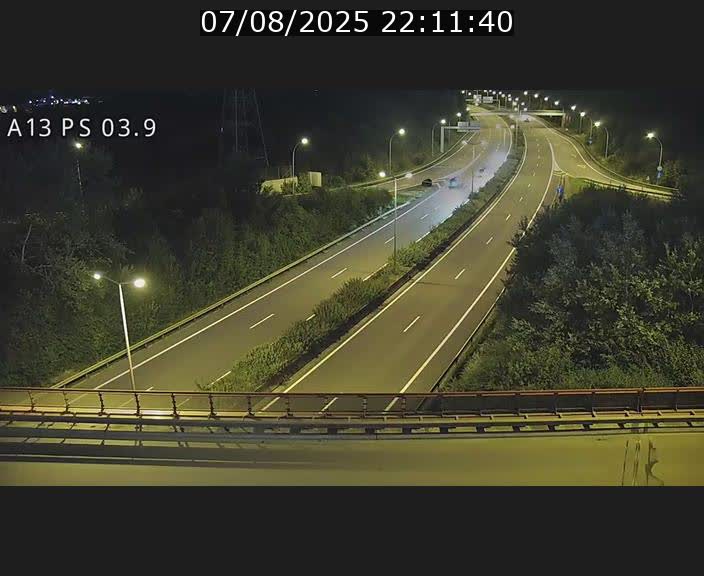 Traffic live webcam Luxembourg Differdange - A13 direction Esch-sur-Alzette - BK 3.9