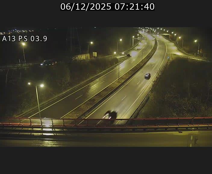 Traffic live webcam Luxembourg Differdange - A13 direction Esch-sur-Alzette - BK 3.9