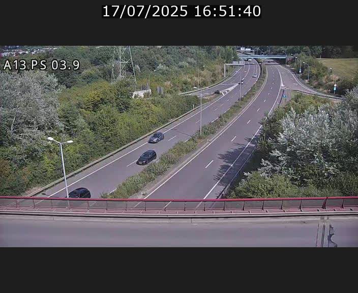 Traffic live webcam Luxembourg Ehlerange - A13 direction Esch-sur-Alzette - BK 6.8