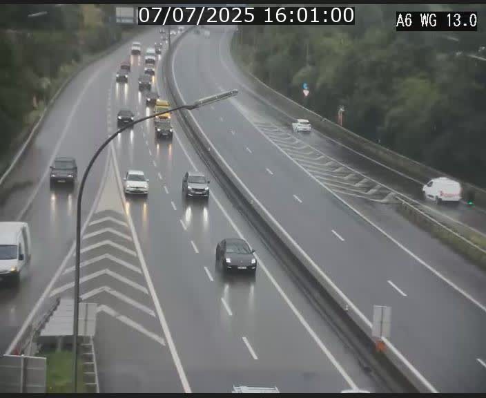 Traffic live webcam Luxembourg Mamer - A6 - BK 13 - direction Luxembourg/France/Allemagne
