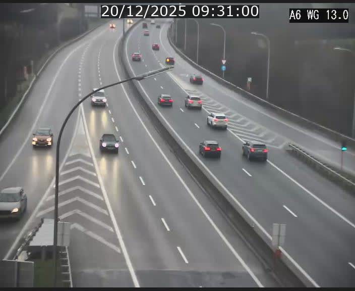 Traffic live webcam Luxembourg Mamer - A6 - BK 13 - direction Luxembourg/France/Allemagne