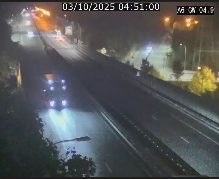 Traffic live webcam Luxembourg Croix de Cessange - A6 - BK 4.9 - direction Belgique