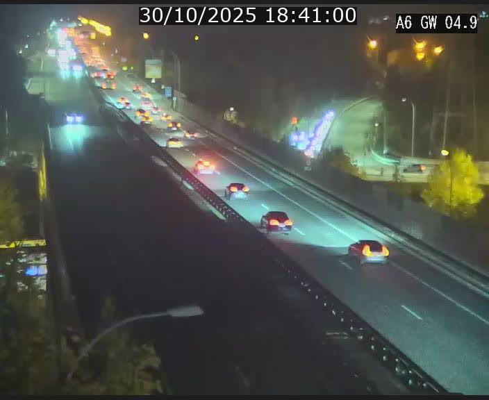 Traffic live webcam Luxembourg Croix de Cessange - A6 - BK 4.9 - direction Belgique