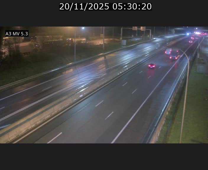 Webcam à l'Aire de Berchem au Luxembourg sur l'A3. Vue orientée vers la France