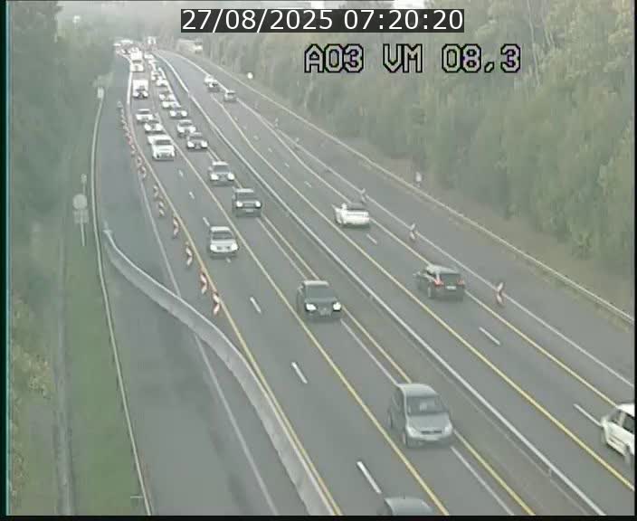 Traffic live webcam Luxembourg Bettembourg - A3 - BK 8.3 - direction France