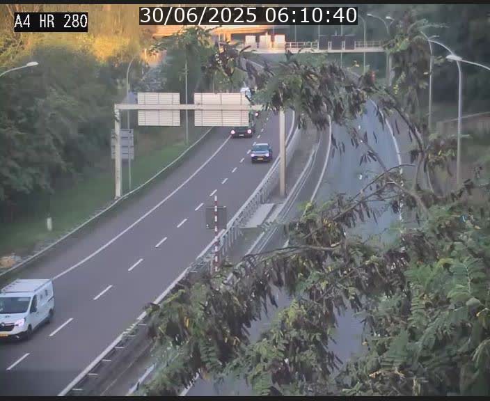 Webcam traffic A4 Luxembourg - BK 0.2 - P+R Bouillon (direction Luxembourg)