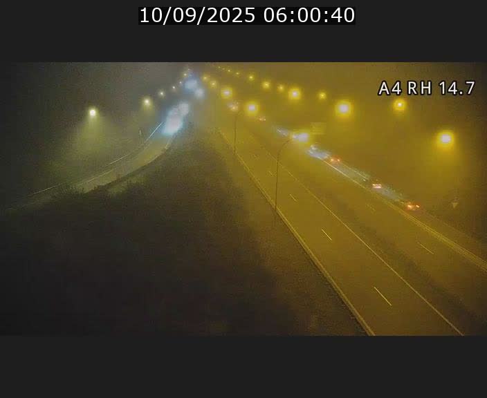 Traffic live webcam Luxembourg Jonction Lankelz - A4 - BK 14.7 - direction Luxembourg