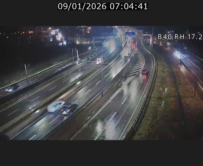 Webcam sur le contournement d'Esch Belval à hauteur de la sortie Université de Luxembourg. Vue orientée vers Luxembourg