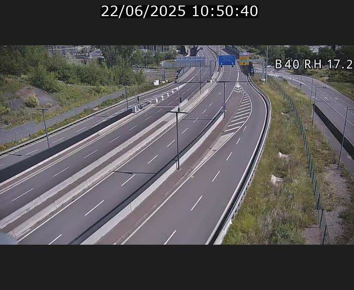 Webcam sur le contournement d'Esch Belval à hauteur de la sortie Université de Luxembourg. Vue orientée vers Luxembourg