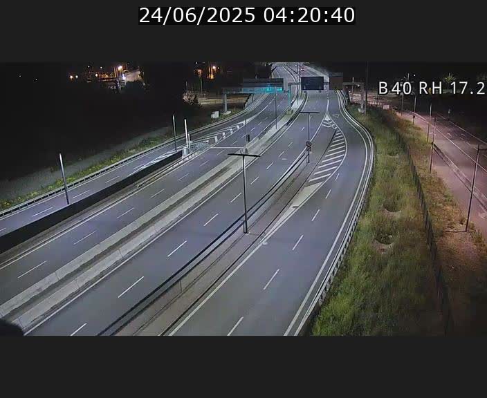 Webcam sur le contournement d'Esch Belval à hauteur de la sortie Université de Luxembourg. Vue orientée vers Luxembourg