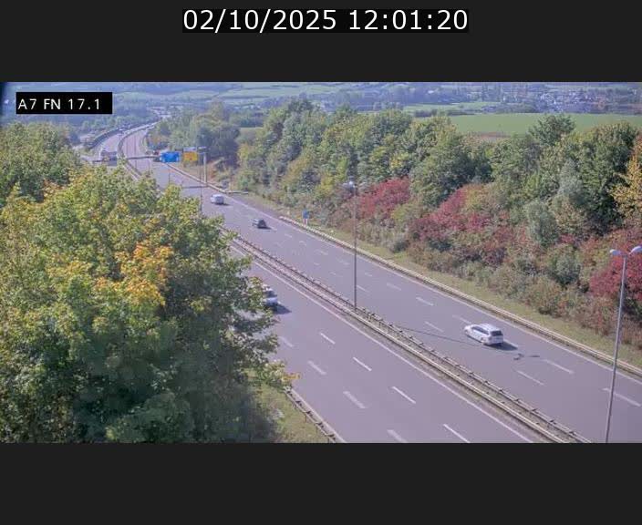 Caméra trafic Luxembourg - A7, Merscherbierg direction Mersch