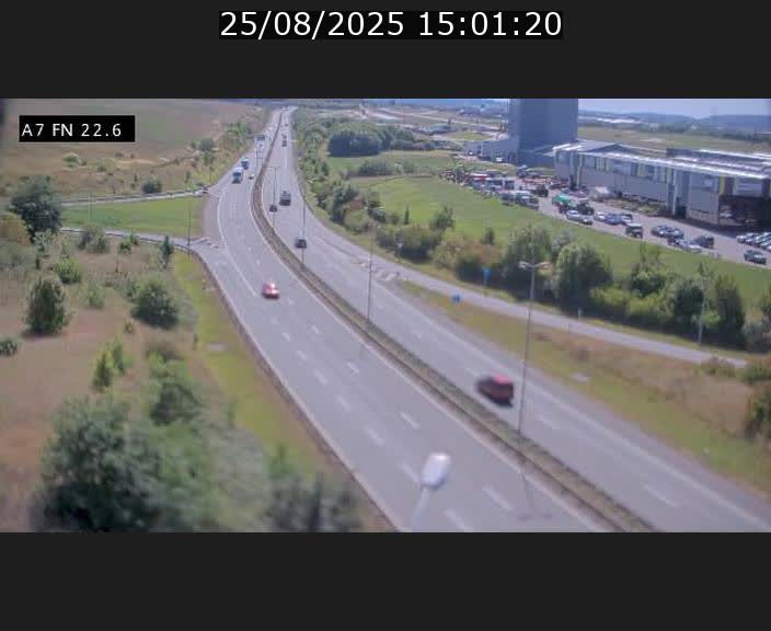 Caméra trafic Luxembourg - A7, Colmar-berg direction Mersch