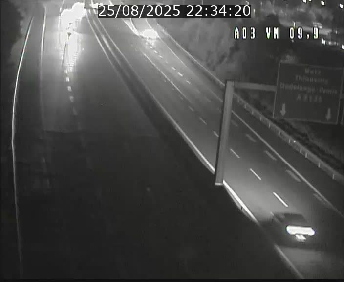 Webcam Autoroute à la Croix de Bettembourg - A3 - BK 9.9 - direction France