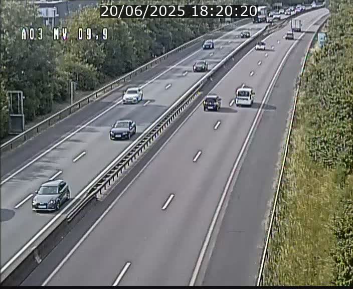 Webcam Autoroute à la Croix de Bettembourg - A3 - BK 9.9 - direction Luxembourg-Ville