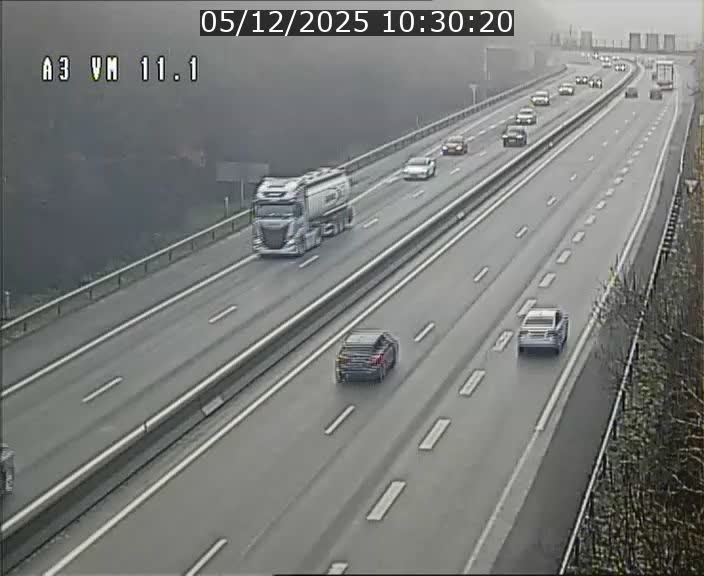 Webcam à la frontière franco-luxembourgeoise, avant la Croix de Bettembourg - BK 11.1 - direction Luxembourg-ville