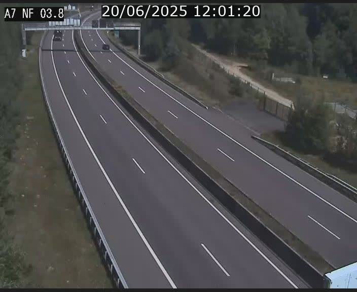 Webcam autoroute A7 au Luxembourg à la sortie du Tunnel Stafelter vers le Nord