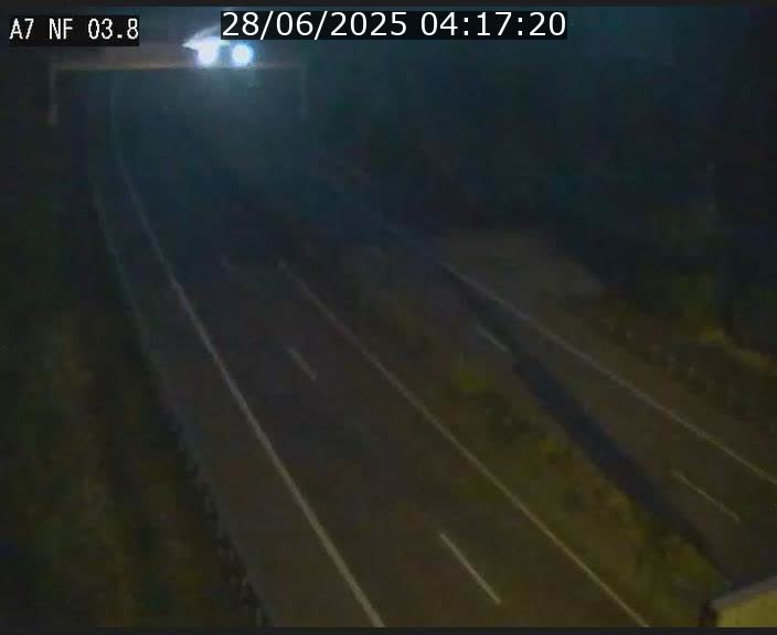 Webcam autoroute A7 au Luxembourg à la sortie du Tunnel Stafelter vers le Nord