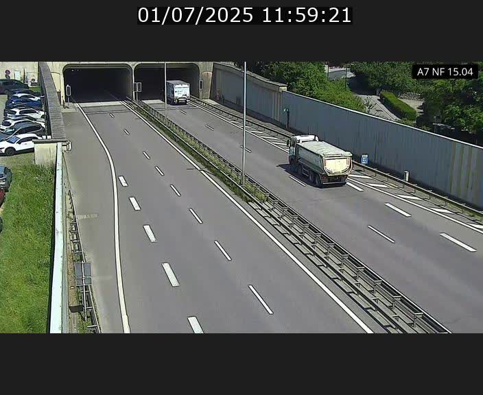 Caméra trafic Luxembourg - A7, Tunnel Mersch, entrée sud, direction Ettelbruck