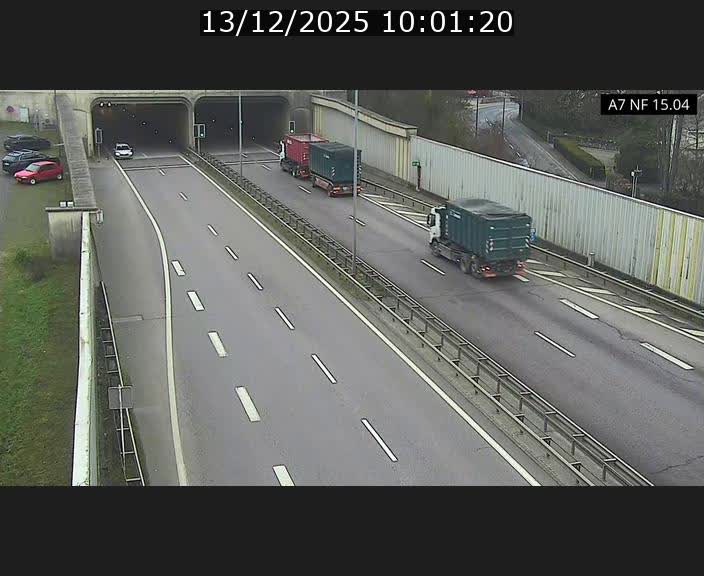 Caméra trafic Luxembourg - A7, Tunnel Mersch, entrée sud, direction Ettelbruck