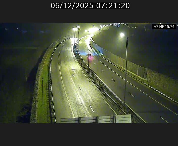 Caméra trafic Luxembourg - A7, Tunnel Mersch, entrée nord, direction Lorentzweiler