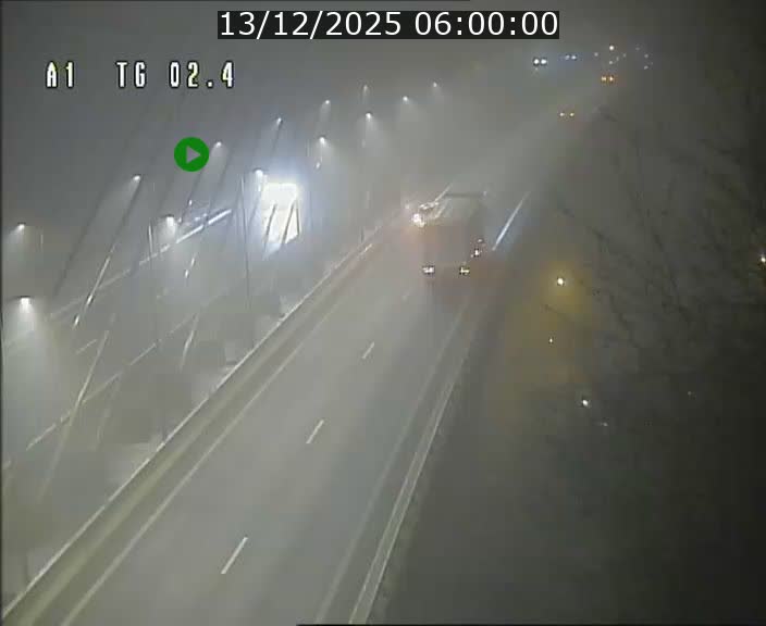 Traffic live webcam Luxembourg Sandweiler - A1 direction Luxembourg-ville - BK 2.4