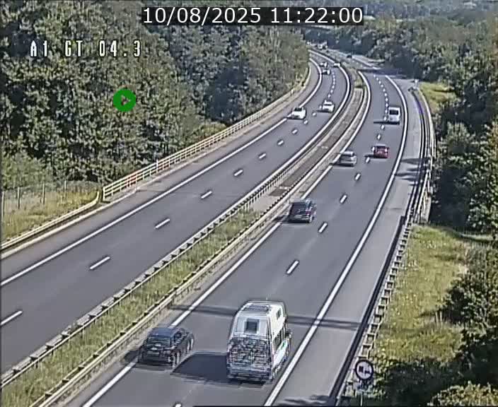 Traffic live webcam Luxembourg Itzig - A1 direction Sandweiler - BK 4.3