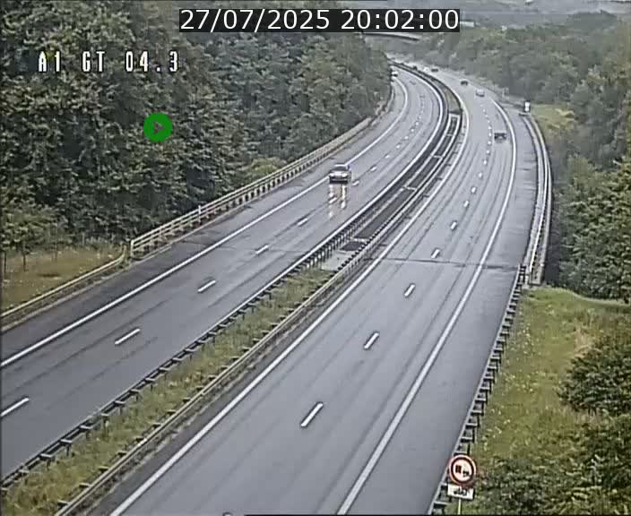 Traffic live webcam Luxembourg Itzig - A1 direction Sandweiler - BK 4.3