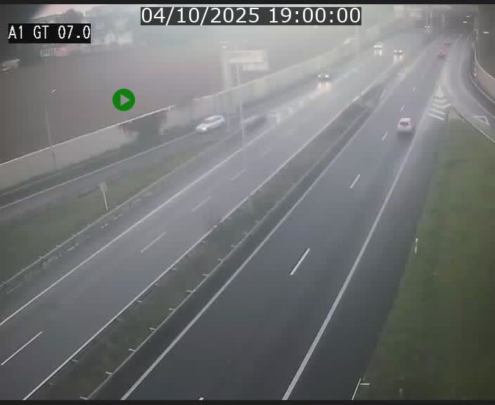 Traffic live webcam Luxembourg Cents - A1 direction Kirchberg - BK 7