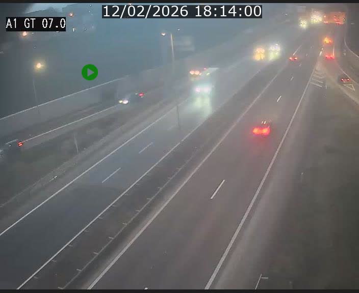 Traffic live webcam Luxembourg Cents - A1 direction Kirchberg - BK 7