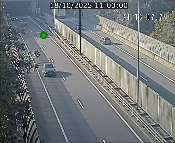 Traffic live webcam Luxembourg Kirchberg - A1 direction Luxembourg-ville - BK 7.7