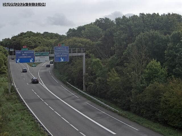 Caméra autoroute France - Biffurcation A31/A33, Laxou direction Nancy