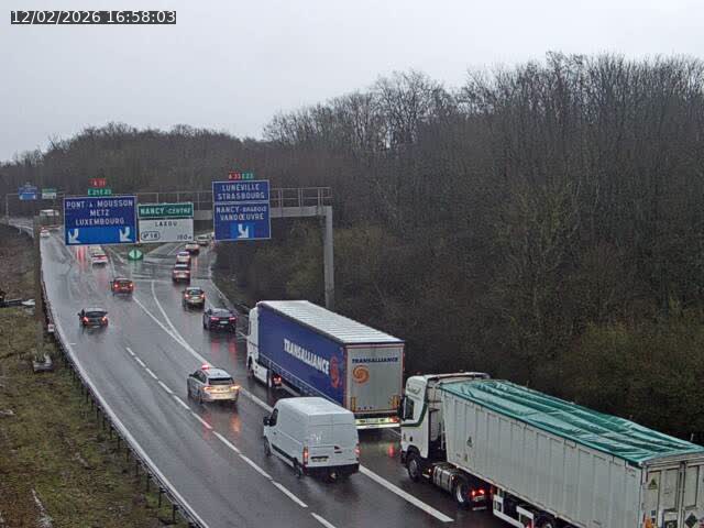 Caméra autoroute France - Biffurcation A31/A33, Laxou direction Nancy