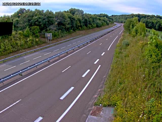 Webcam sur la N19 à Lyoffans. Vue orientée vers Vesoul