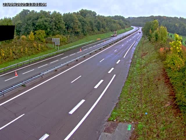 Webcam sur la N19 à Lyoffans. Vue orientée vers Vesoul