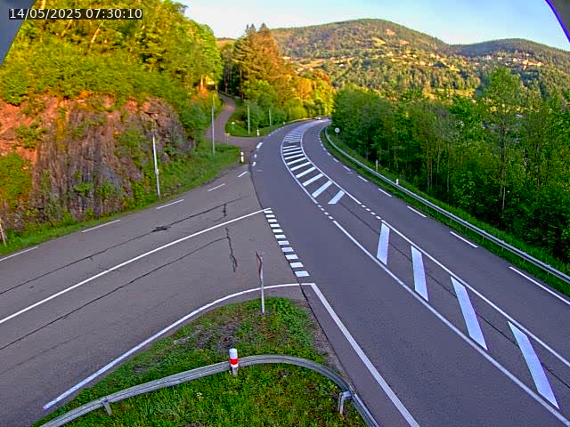 Caméra autoroute France - N66, col du Bussang direction Remiremont