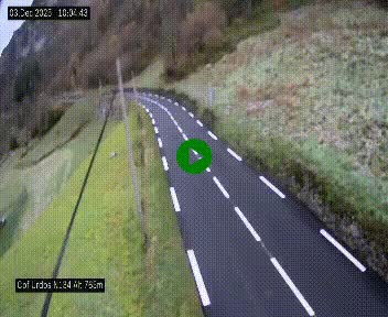 Webcam dans les Pyrénées Atlantique au niveau du col d'Urdos et du fort du Pourtalet sur la N134, en direction du Col et du tunnel du Somport, à 765 mètres d'altitude