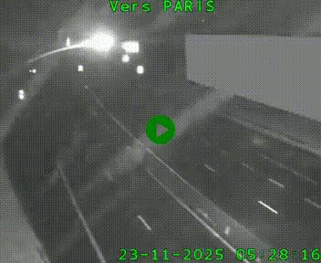 Caméra routière sur l'autoroute A20 à Brive-la-Gaillarde, à la jonction avec l'A89. Vue orientée vers Paris