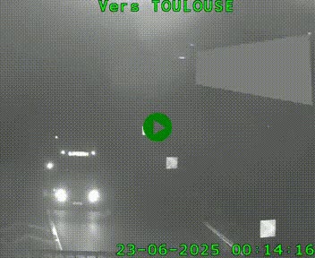 Caméra routière sur l'autoroute A20 à Noailles, en périphérie de Brive-la-Gaillarde. Vue orientée vers Toulouse