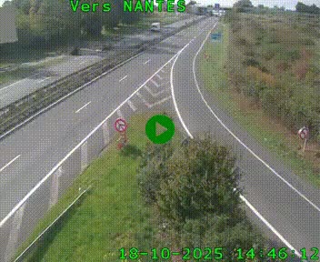Webcam N147 au nord de Poitiers et à la jonction avec la A10
