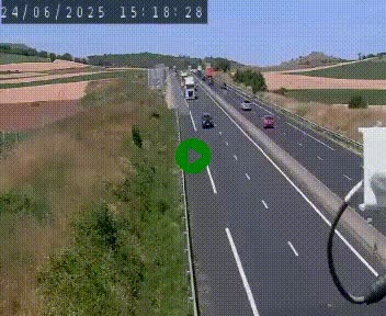 Caméra autoroute A75 à hauteur de Le Crest, en direction de Montpellier